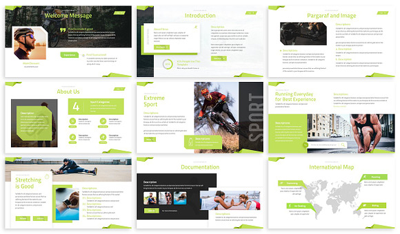Fitrus - Sporty Powerpoint Template in PowerPoint Templates - product preview 5