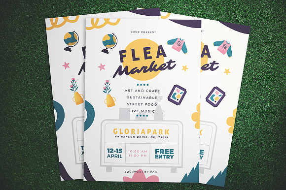 Flea Market Flyer in Flyer Templates - product preview 1