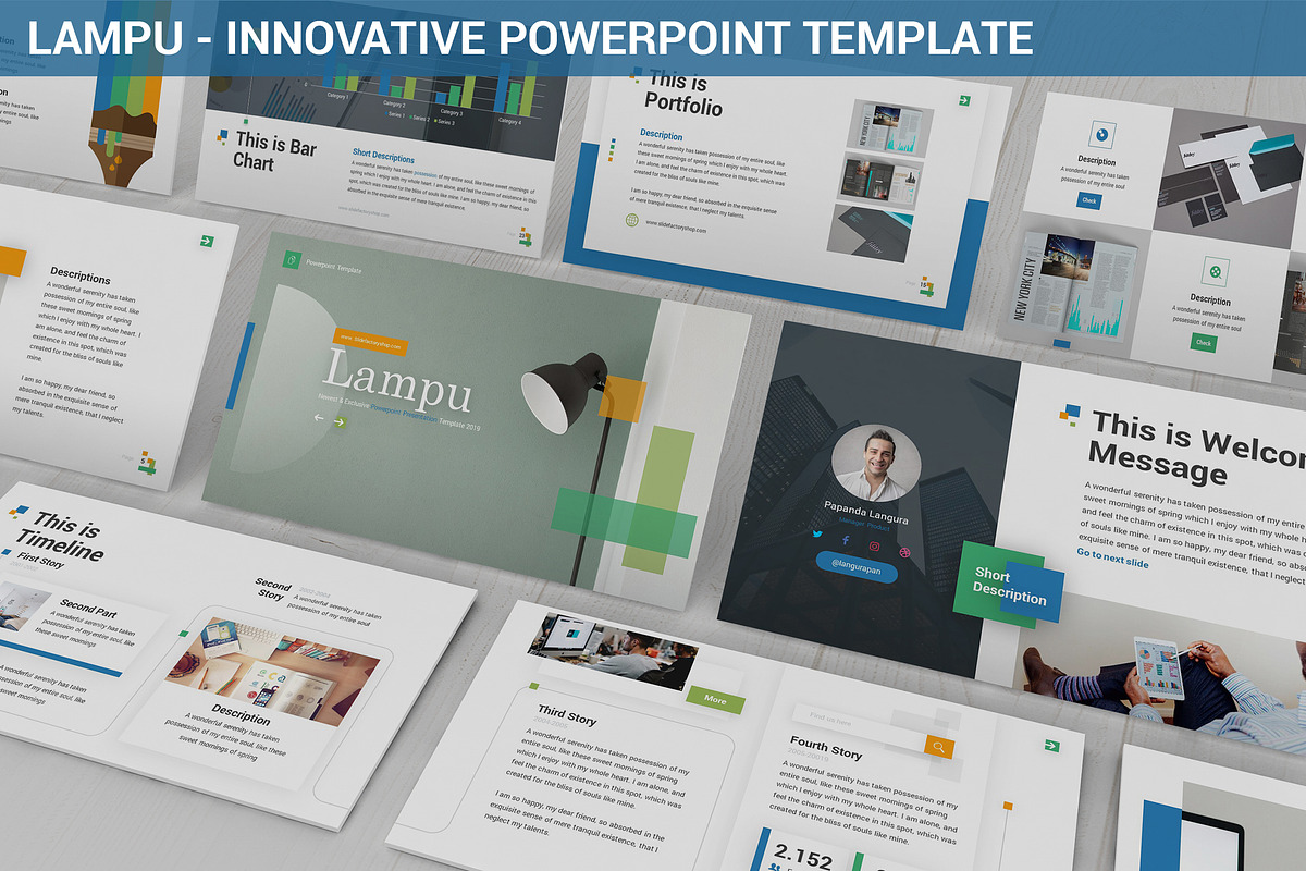 Lampu - Innovative Powerpoint in PowerPoint Templates - product preview 8