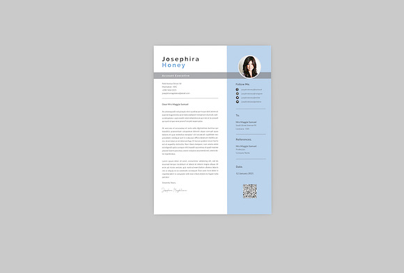 Josephira Honey Resume Designer in Resume Templates - product preview 2