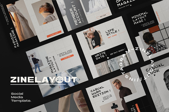 Zinelayout - Social Media Kit in Instagram Templates - product preview 5