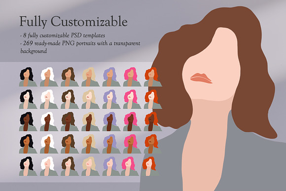 Portrait Creator / PNG & PSD in Illustrations - product preview 1