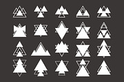 Collection of trendy geometric shape