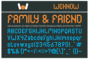 family and friend font