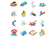 Physical material icons set