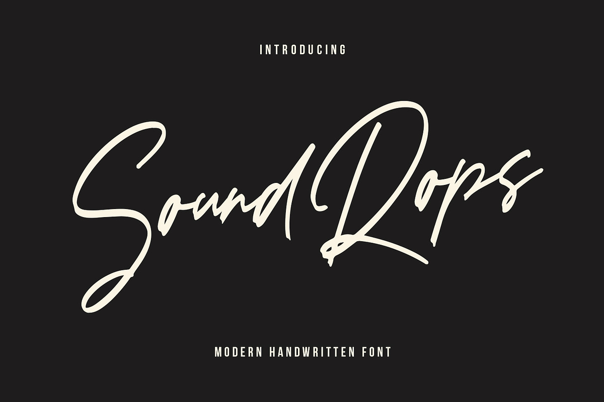 Soundrops Font in Script Fonts - product preview 8