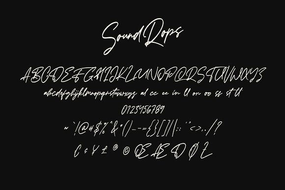 Soundrops Font in Script Fonts - product preview 5