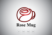 Rose Mug Logo Template