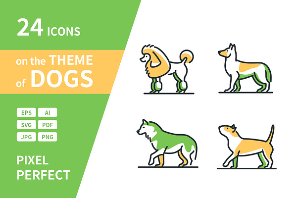 Dog Breeds Highlight Icons