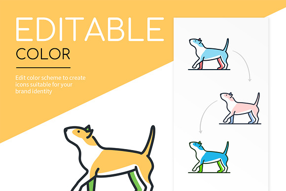Dog Breeds Highlight Icons in Dog Icons - product preview 3