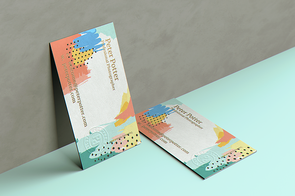 Business Card MockUp v4 in Print Mockups - product preview 5