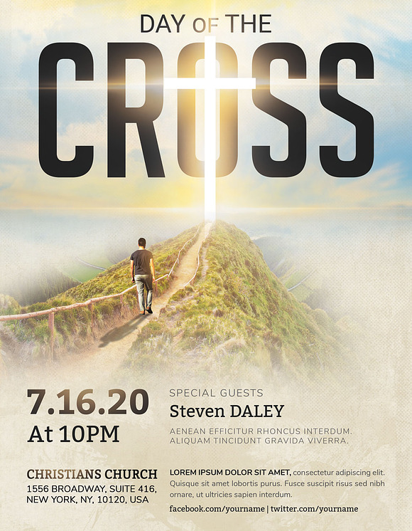 Cross Day Church Flyer in Flyer Templates - product preview 2