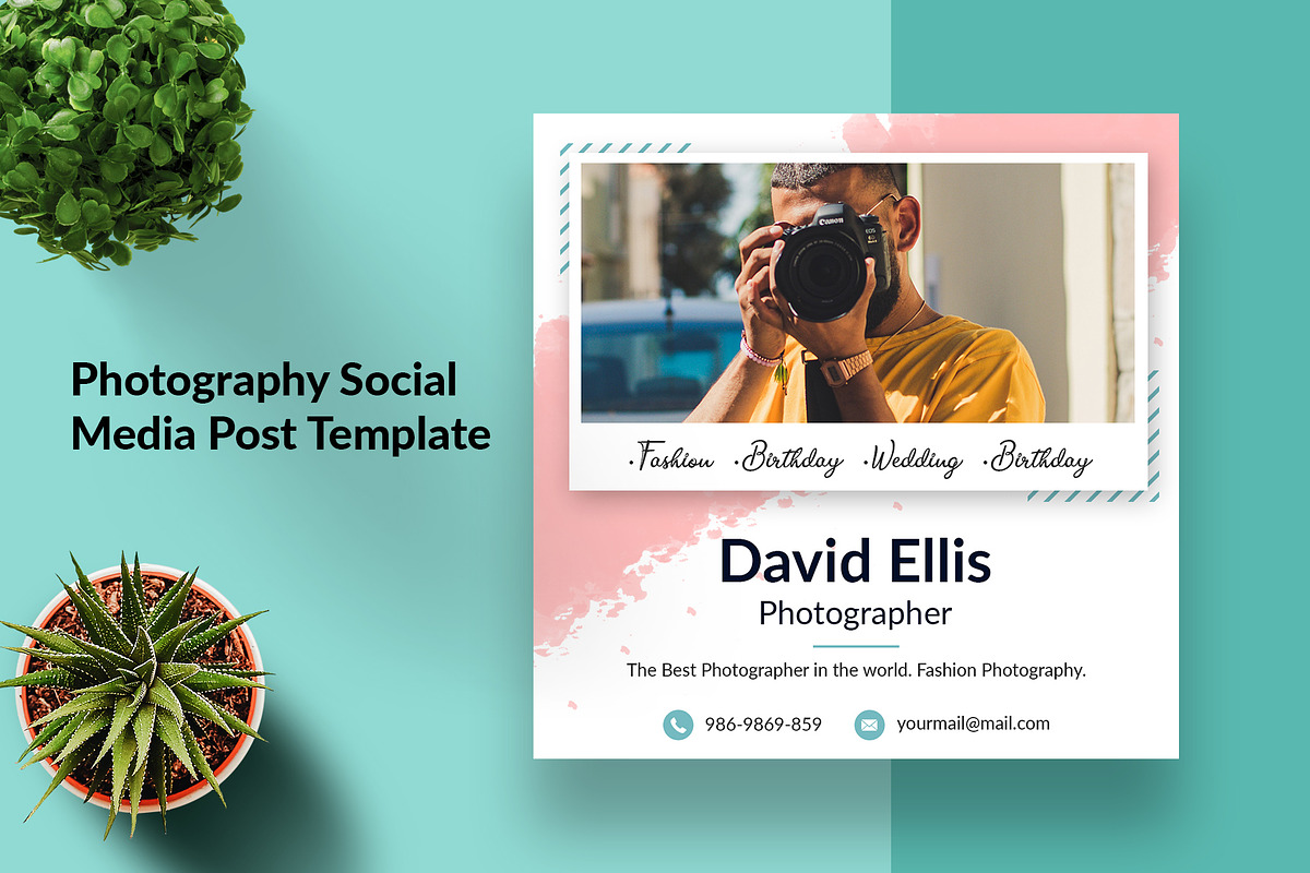 Photography Social Media Post in Instagram Templates - product preview 8
