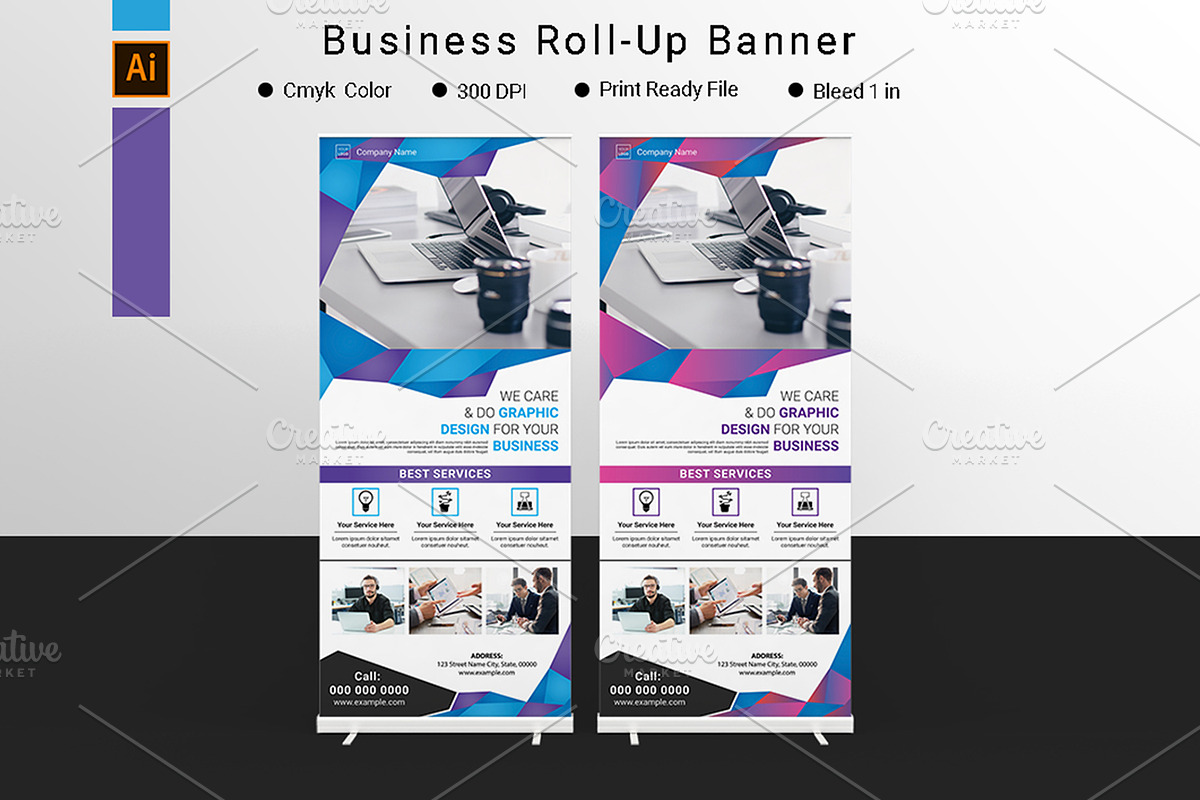 Business Roll-Up V25 in Stationery Templates - product preview 8