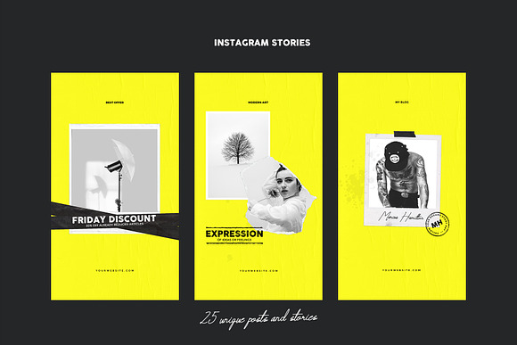 Striking Instagram Stories and Posts in Social Media Templates - product preview 2
