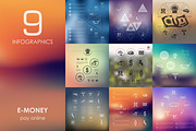 9 e-money infographics