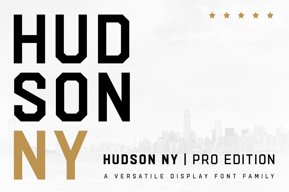 Hudson NY - Pro Edition in Sans-Serif Fonts - product preview 8