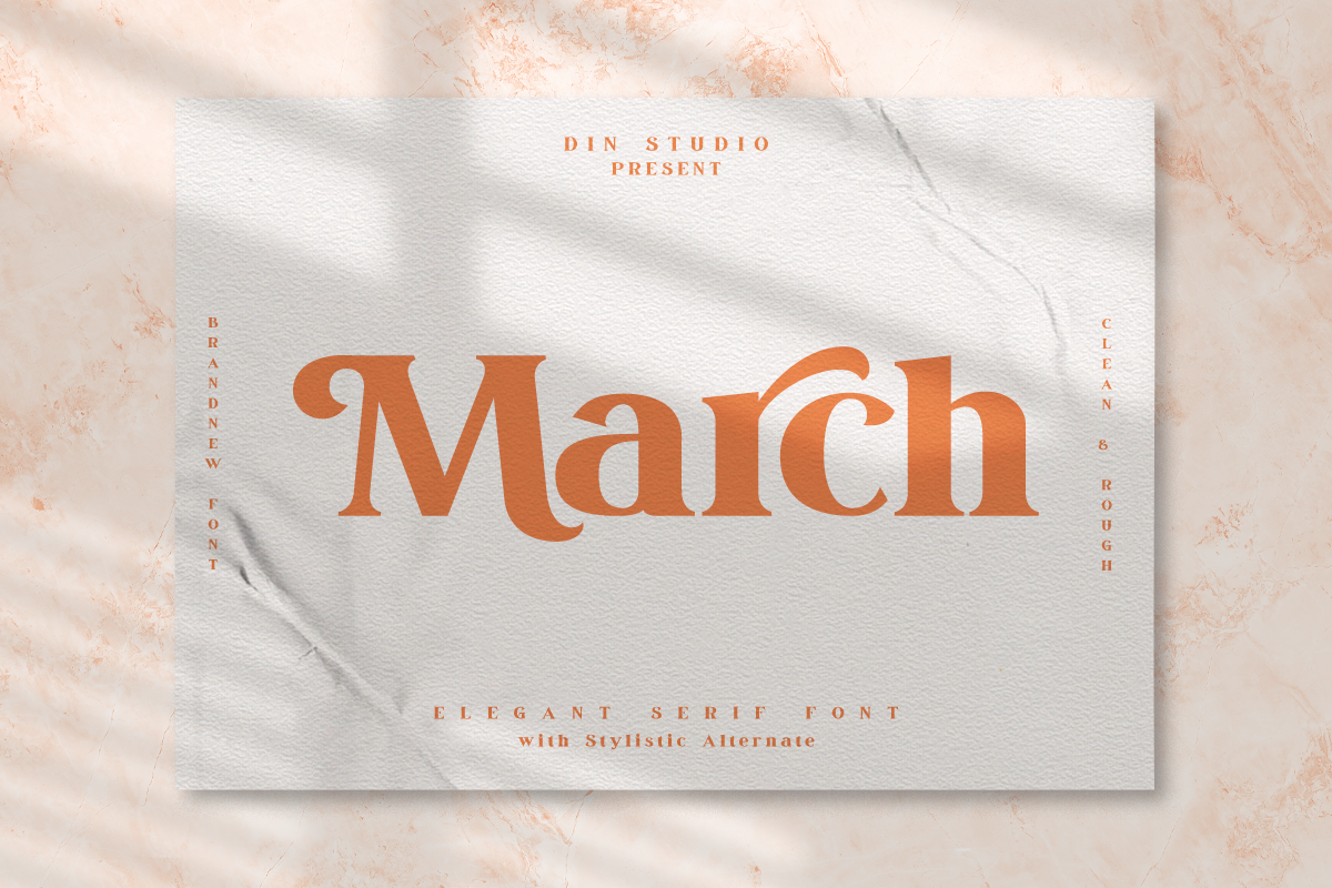 March - Elegant Serif Font in Serif Fonts - product preview 8