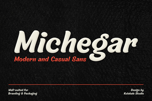 Michegar - Modern and Casual Sans in Sans-Serif Fonts - product preview 8