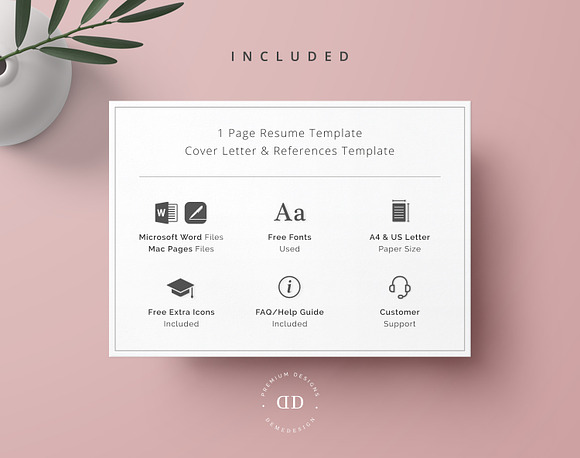 Compact One Page Resume Template Kit in Resume Templates - product preview 4