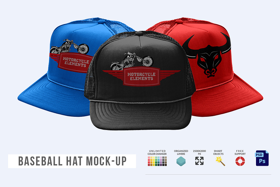 Baseball Hat Mock-up in Product Mockups - product preview 8