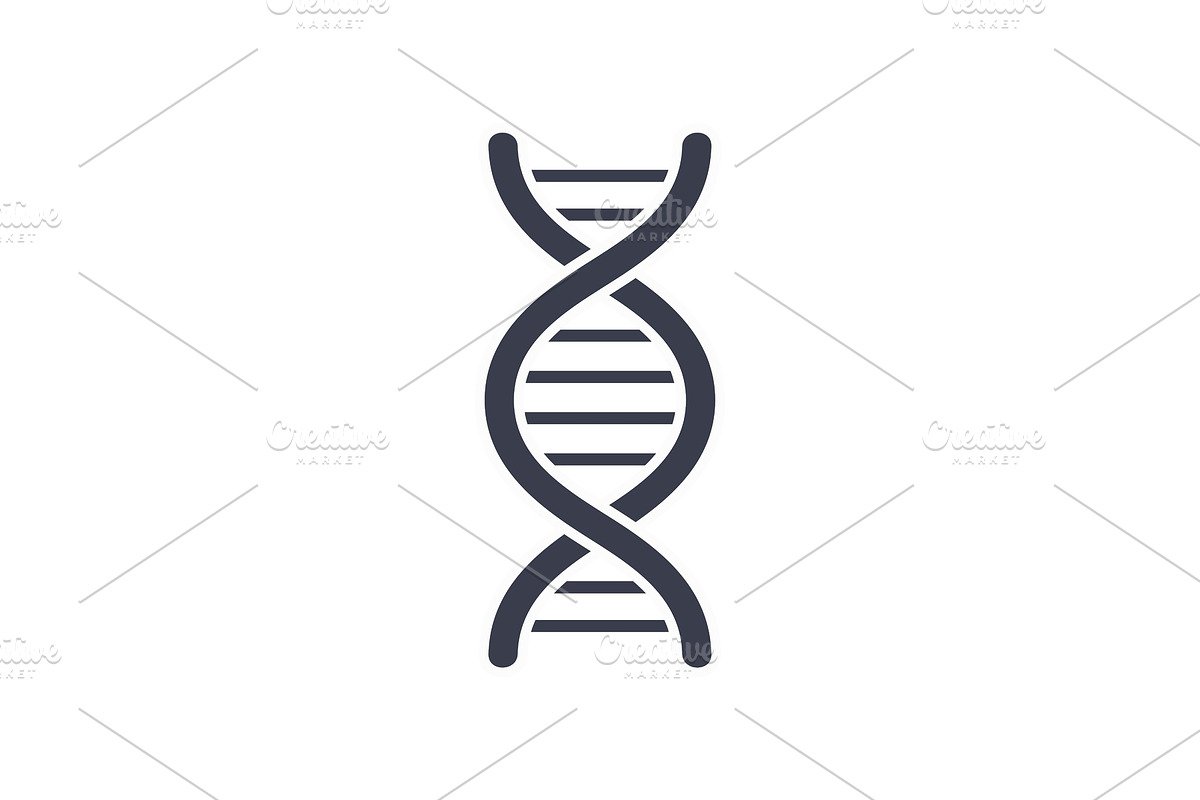 DNA Deoxyribonucleic Acid Chain Logo in Illustrations - product preview 8