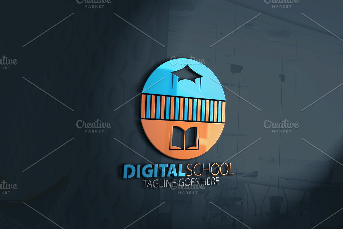 Digital School in Logo Templates - product preview 8