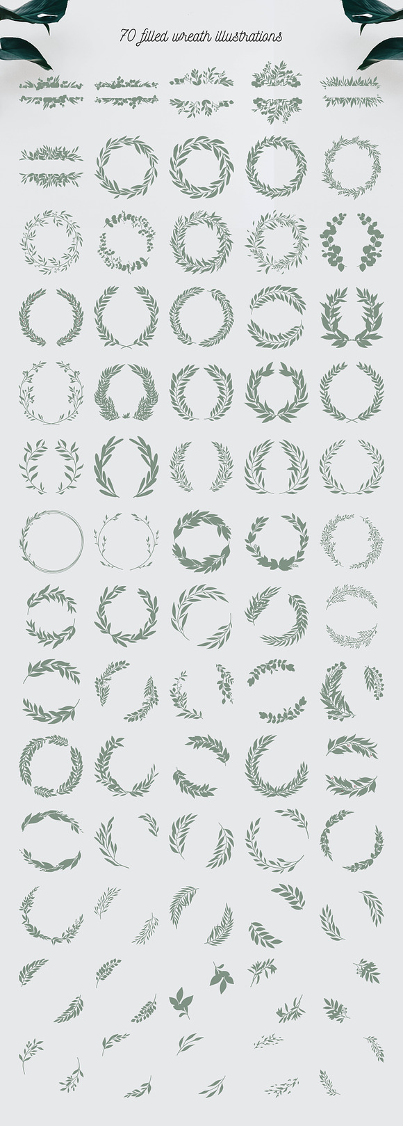 70 Wreath illustrations in Illustrations - product preview 1