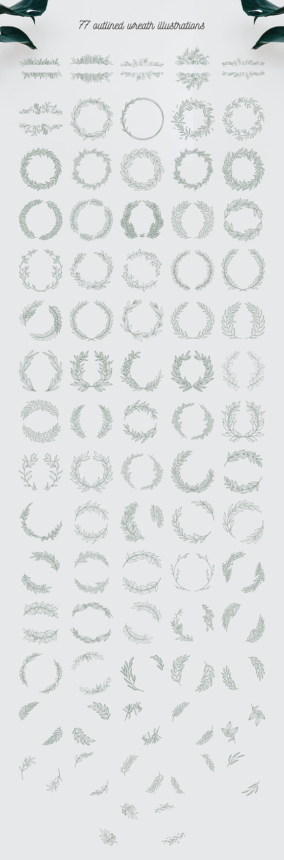 70 Wreath illustrations in Illustrations - product preview 2