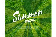 Summer Mood Colorful Banner, Vector