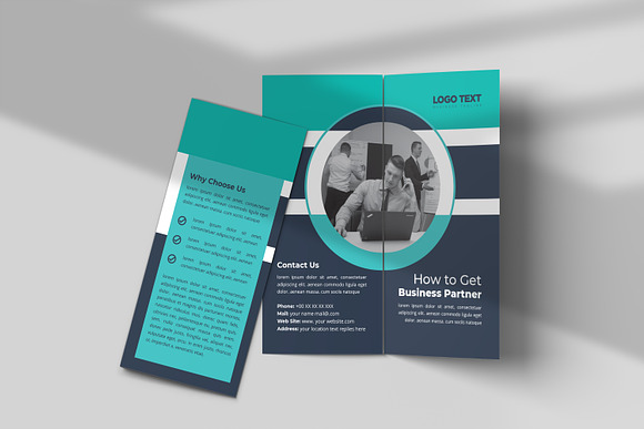 Modern creative trifold brochure in Brochure Templates - product preview 1