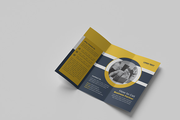 Modern creative trifold brochure in Brochure Templates - product preview 2