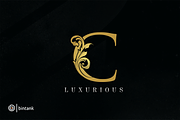 Luxury Gold C Letter Logo