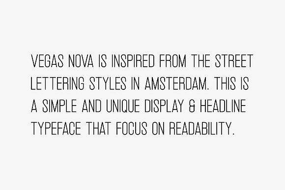 Vegas Nova - Unique Modern Typeface in Display Fonts - product preview 5