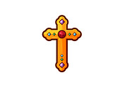Golden Jewelled Cross
