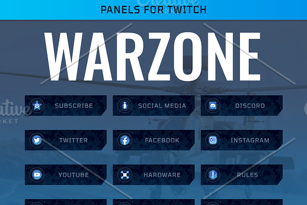 WARZONE - Panels for Twitch