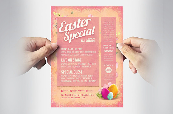 Easter Flyer Template in Flyer Templates - product preview 9