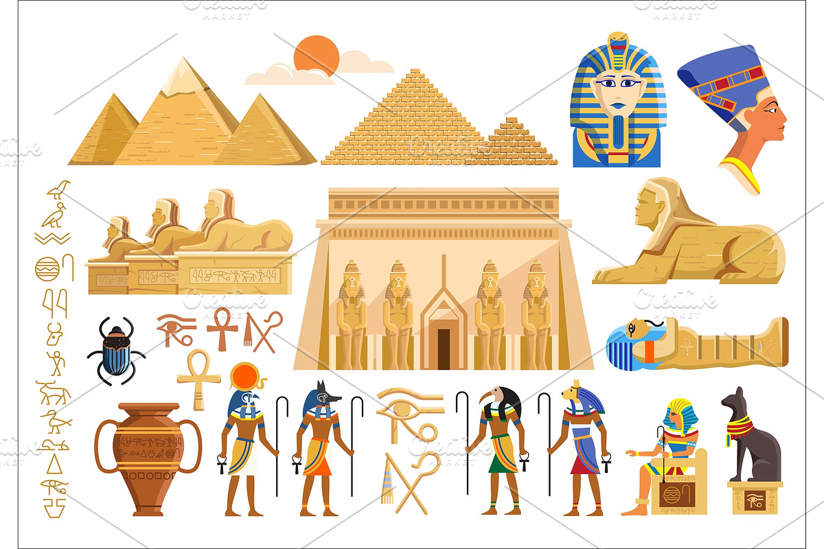 Cultural symbols of ancient Egypt in Illustrations - product preview 8