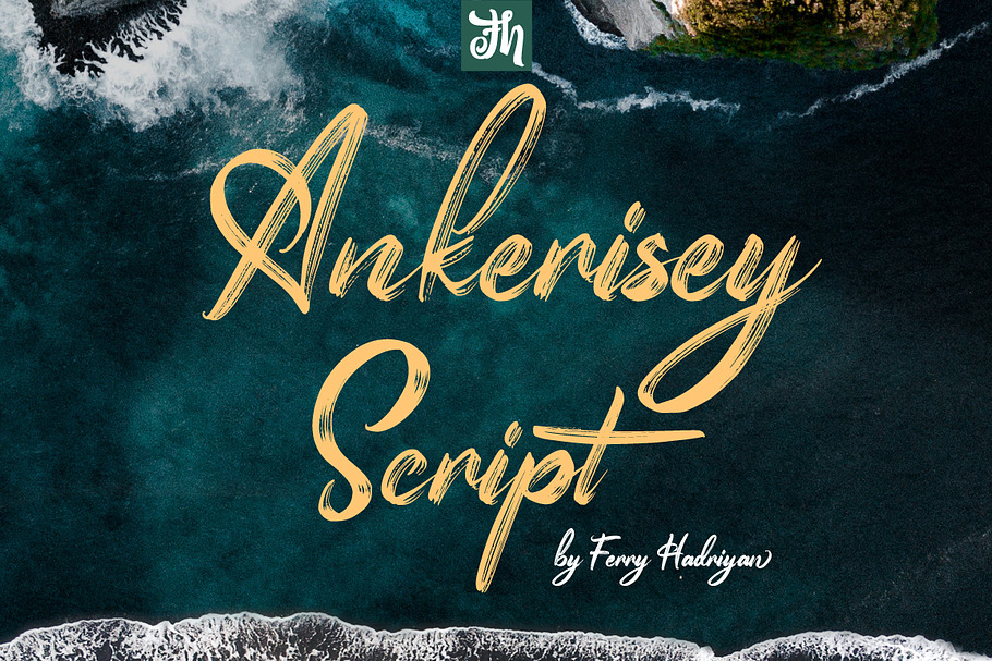 Ankerisey - Handwritten Font in Script Fonts - product preview 8