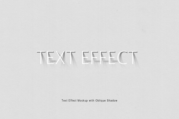 Text Effect Mockup  Oblique Shadow in Add-Ons - product preview 3