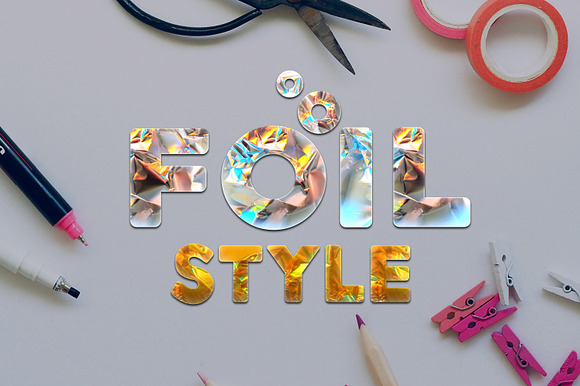 Foil Style Text Effect in Add-Ons - product preview 1