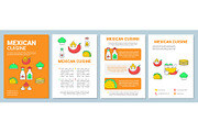 Mexican cuisine brochure template