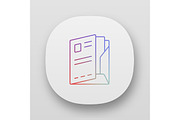 Paper case, document folder app icon