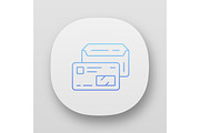 Open envelope with credit card icon