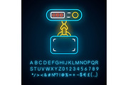 Electronic luggage scale icon
