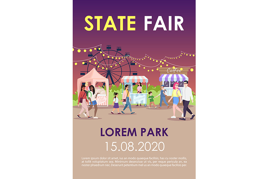 State fair brochure template in Flyer Templates - product preview 8
