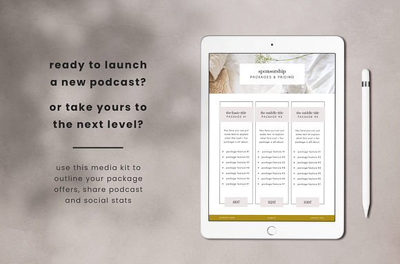 Podcast Media Kit in Magazine Templates - product preview 9