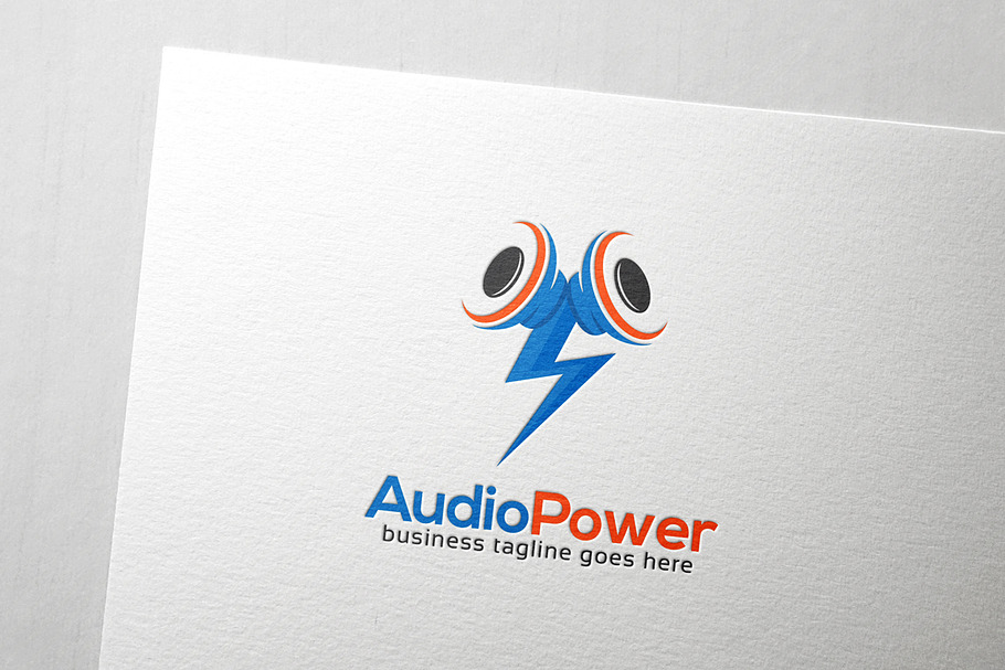 Audio Power Logo in Logo Templates - product preview 8