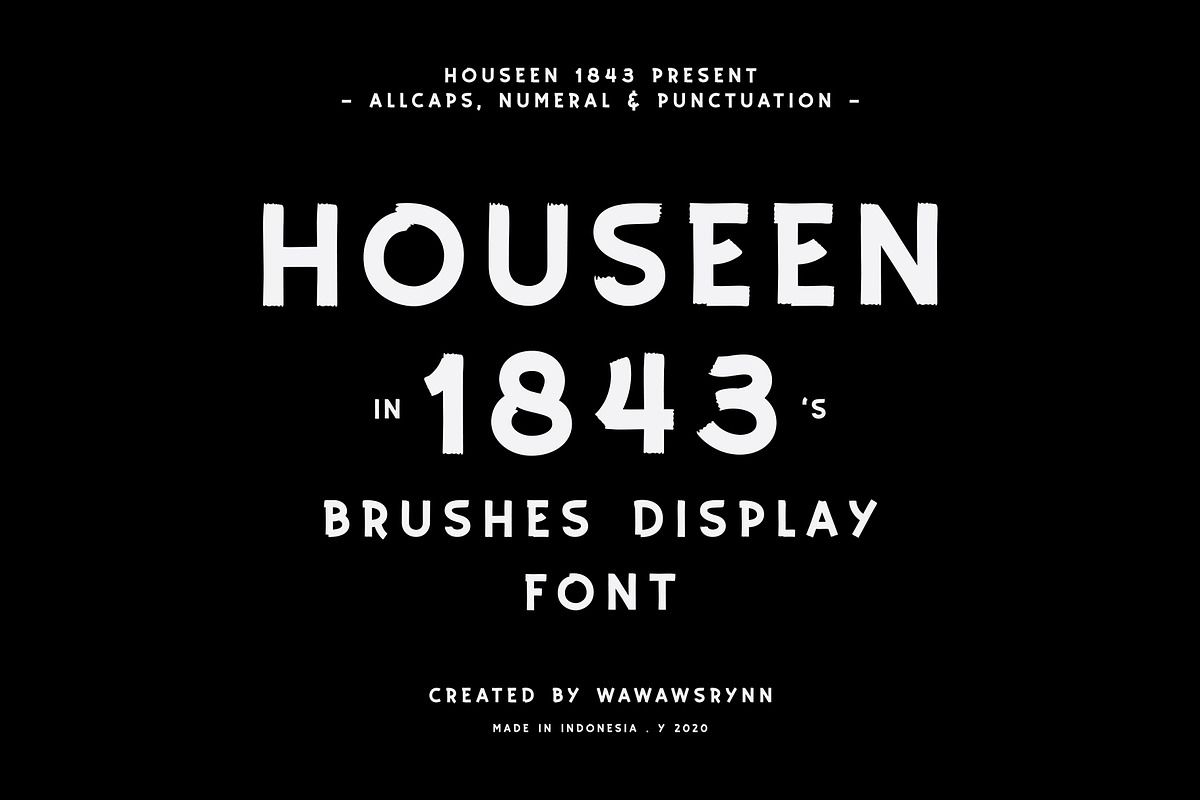 HOUSEEN 1843 in Display Fonts - product preview 8