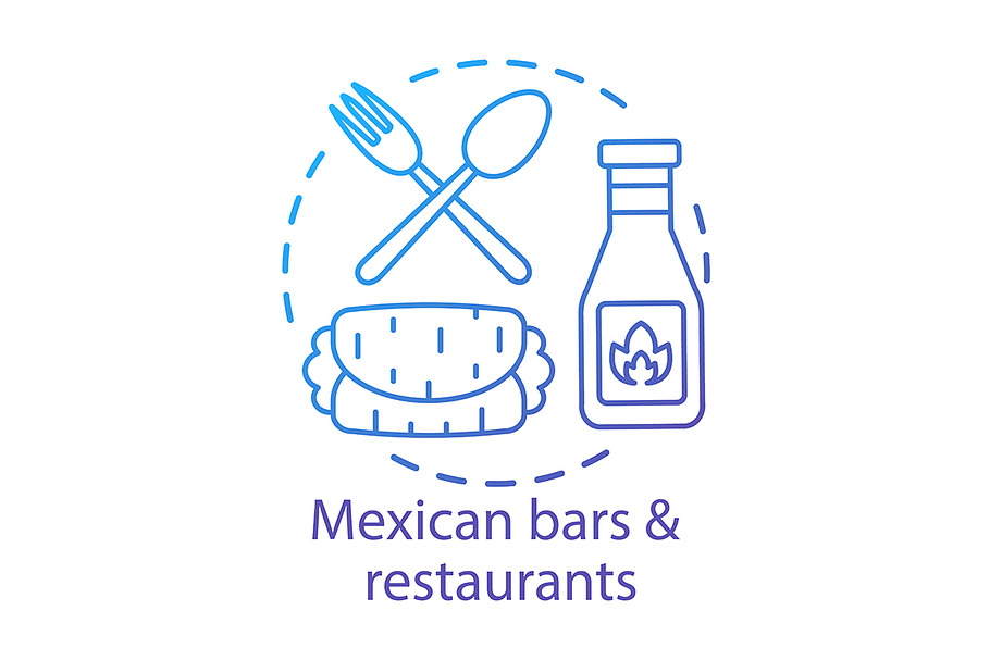 Mexican bars and restaurants icon